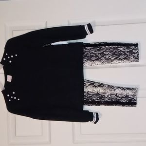 2 Piece Set w. Snake Print Pants